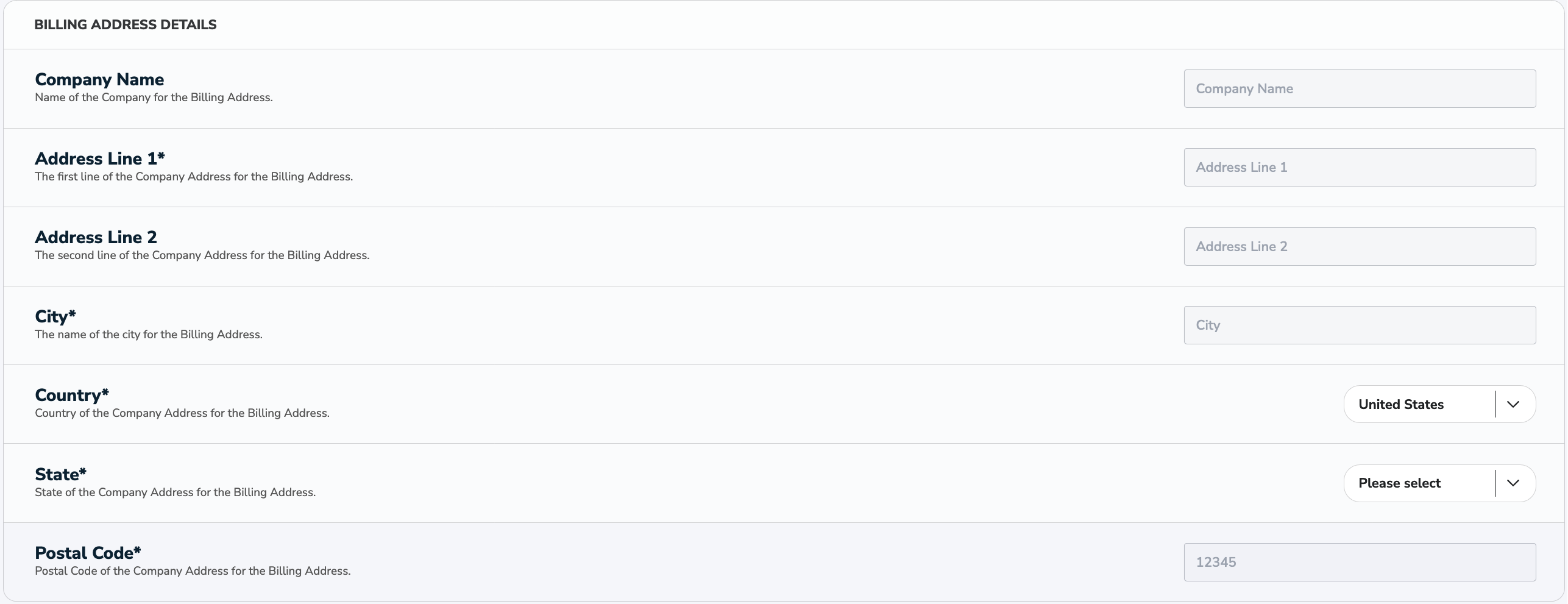 Virtual Terminal Customer Information Tab Billing Address Details Virtual Terminal Customer Information Tab Billing Address Details